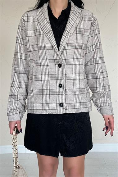 Toptan Bej Desenli Gömlek