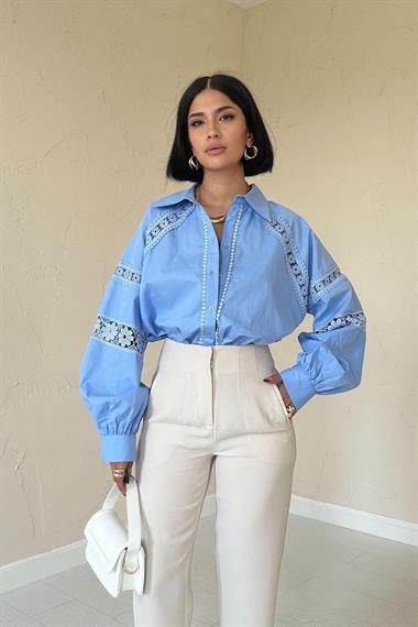 Toptan Bej Pensli ve Dar Paça Pantolon