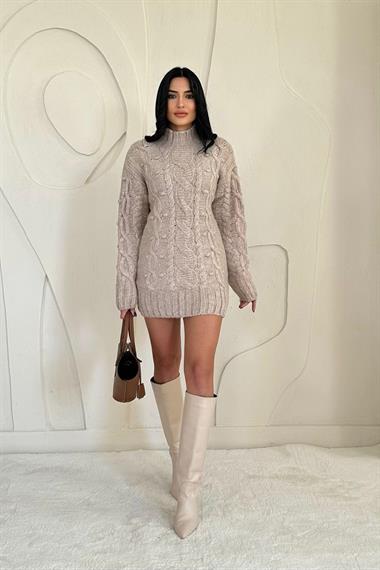 Toptan Bej Triko Kazak