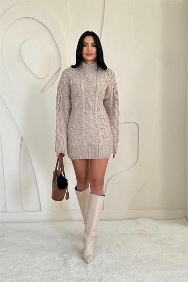 Toptan Bej Triko Kazak