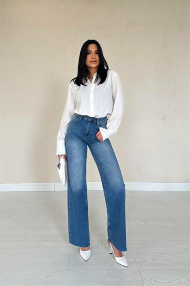 Toptan Beyaz Poplin Gömlek