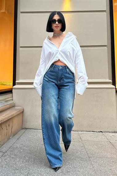 Toptan Beyaz Trikoton Cepli Fleto Gömlek