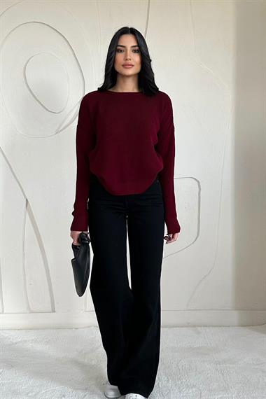 Toptan Bordo Triko Kazak