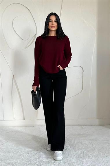 Toptan Bordo Triko Kazak