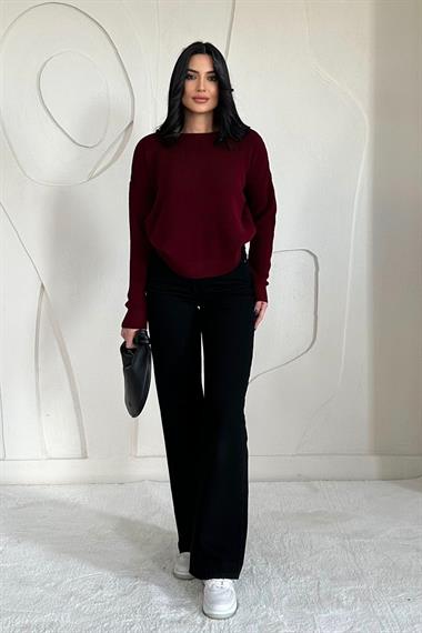 Toptan Bordo Triko Kazak