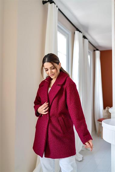 Toptan Bordo Yumoş Kaban