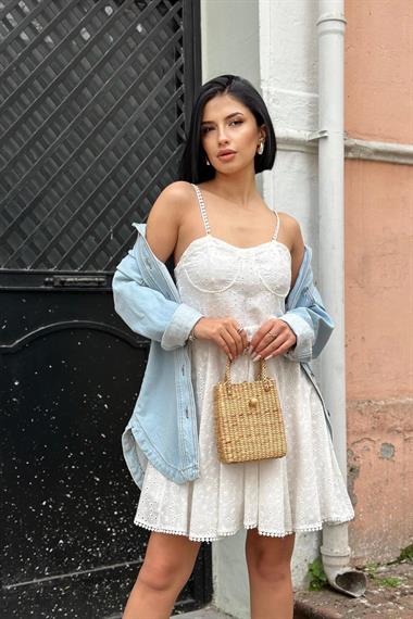 Wholesale Ice Blue Pocket Denim Shirt