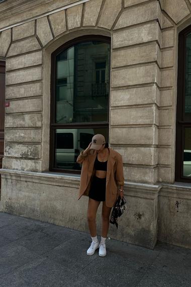 Toptan Camel Oversize Ceket