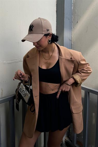 Toptan Camel Oversize Ceket