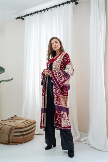 Wholesale Patterned Ethnic Patterned Cardigan