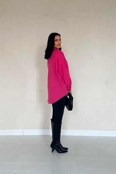 Toptan Fuşya Gömlek