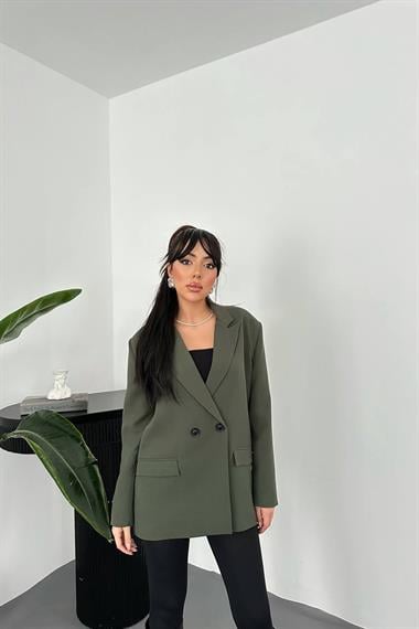 Toptan Haki Blazer Ceket