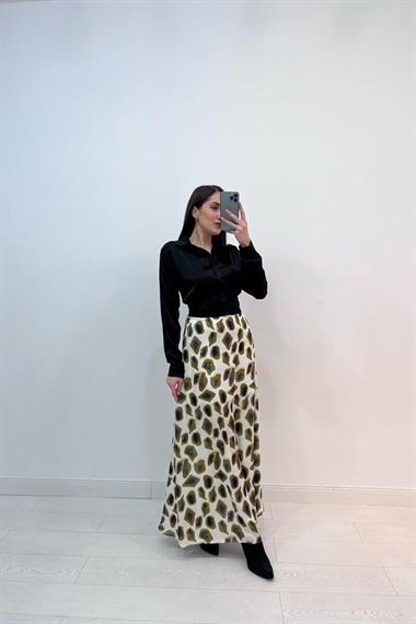 Toptan Haki Desenli Etek