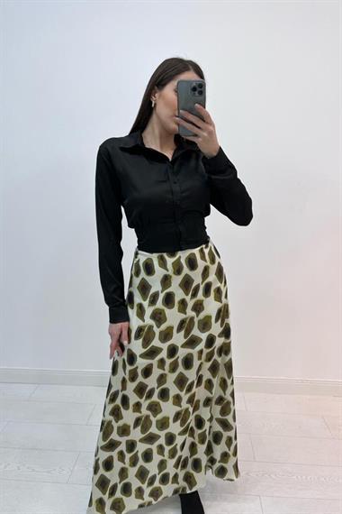 Toptan Haki Desenli Etek