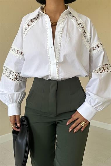 Toptan Haki Pensli ve Dar Paça Pantolon