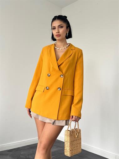 Toptan Hardal Blazer Ceket