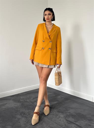 Toptan Hardal Blazer Ceket