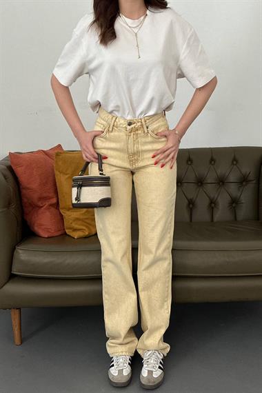 Toptan Hardal Straightmania Jeans Pantolon