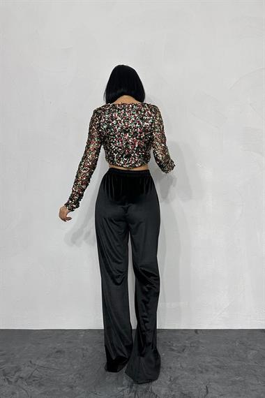 Toptan Janjan Askılı Degaje Bluz