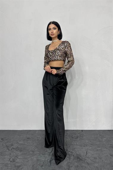 Toptan Janjan Fermuarlı Bluz