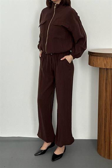 Toptan Kahverengi İkili Modal Takım