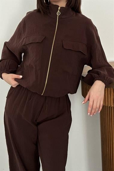 Toptan Kahverengi İkili Modal Takım