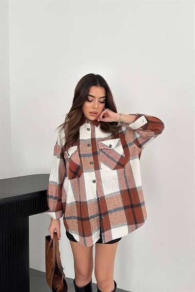 Wholesale Brick Pocket Lumberjack Shirt