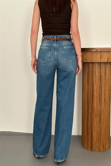 Toptan Lacivert Comfy Jeans Pantolon