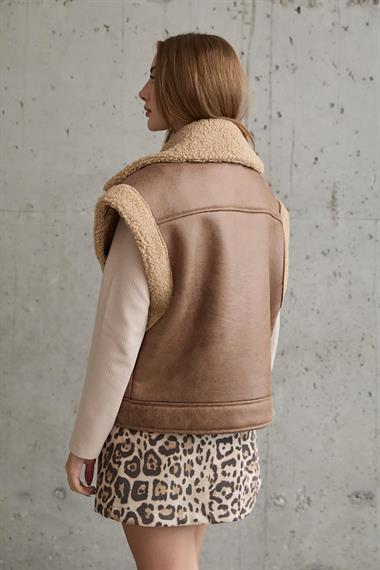 Toptan Leopar Leopar Desenli Etek