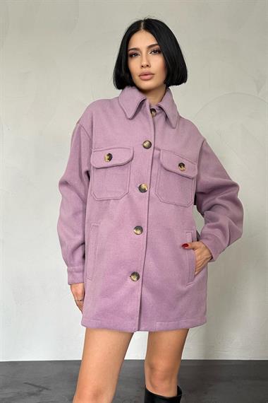 Toptan Lila Cepli Yumoş Gömlek