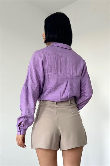 Wholesale Lilac Crystal Stone Shirt