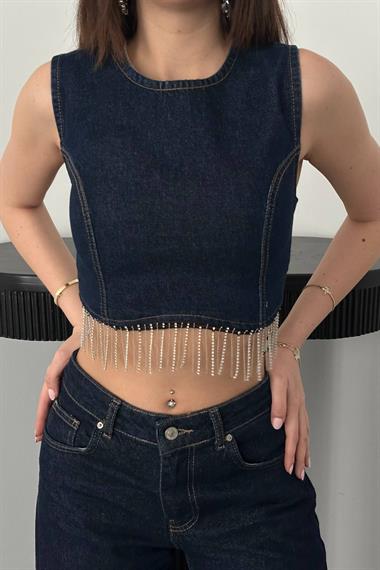 Wholesale Blue Chain Blouse
