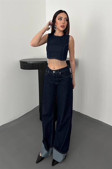 Wholesale Blue Chain Blouse