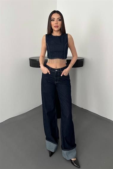 Wholesale Blue Chain Blouse
