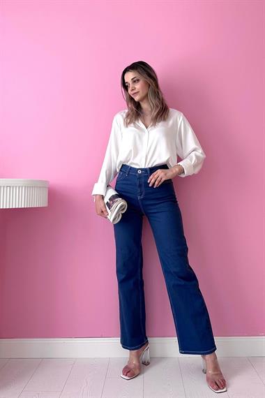 Toptan Mavi Comfy Jeans Pantolon