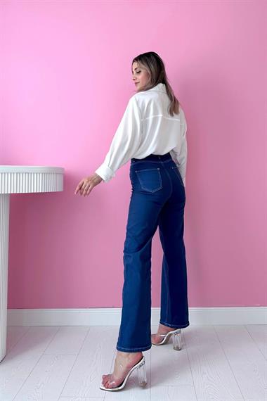 Toptan Mavi Comfy Jeans Pantolon