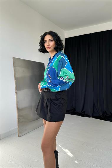 Wholesale Blue Patterned Shirt