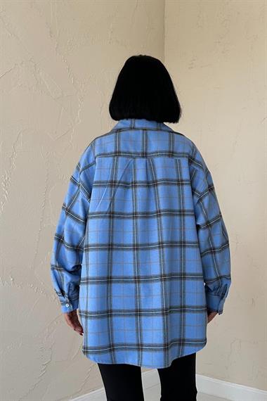 Wholesale Blue Plaid Shirt