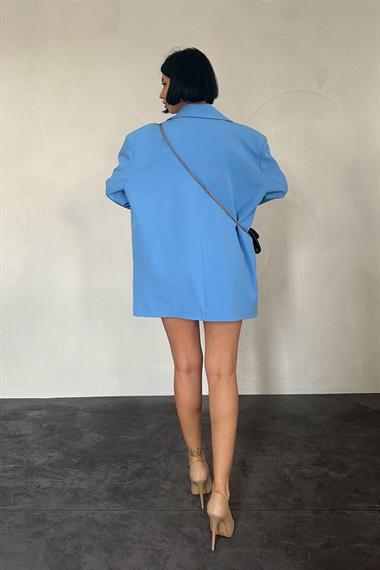 Toptan Mavi Oversize Ceket