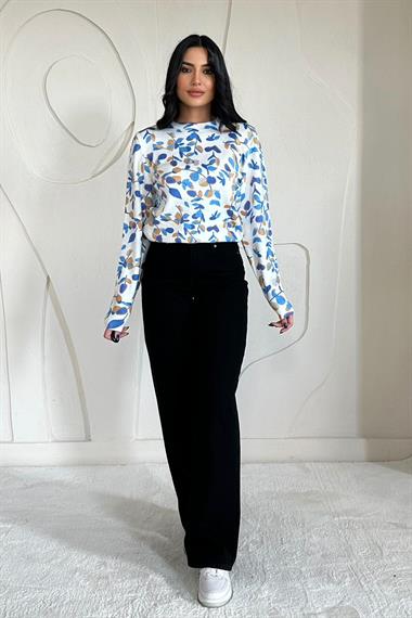 Toptan Mavi Triko Kazak