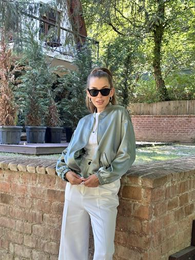 Toptan Mint Bomber Ceket