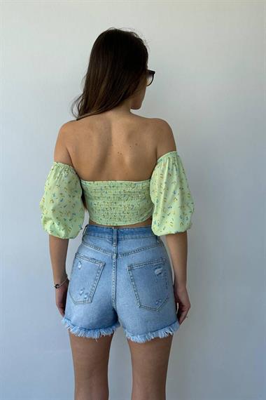 Wholesale Mint Patterned Blouse