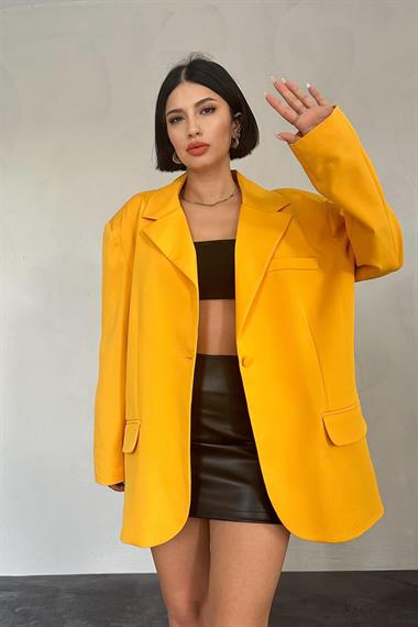 Toptan Oranj Oversize Ceket