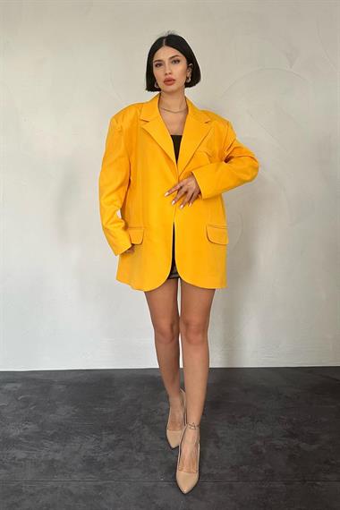 Toptan Oranj Oversize Ceket