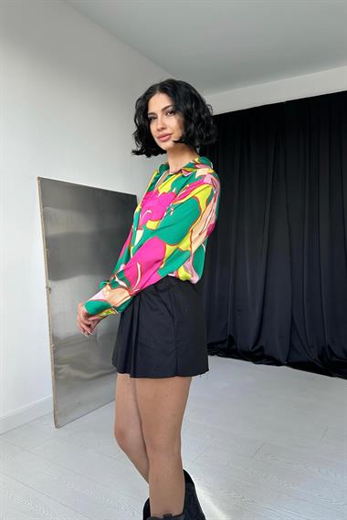 Wholesale Pink Patterned Shirt