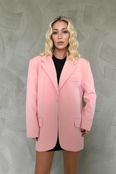 Toptan Pudra Oversize Ceket
