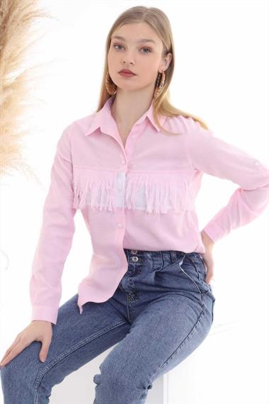 Wholesale Powder Tassel and Garnish Shirt