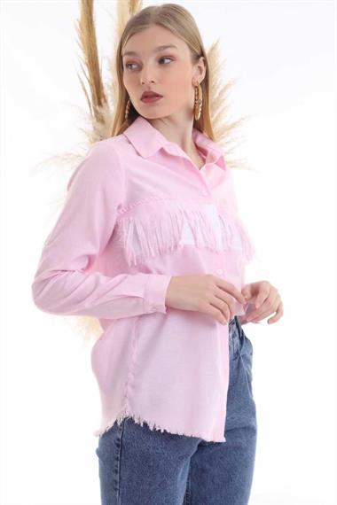 Wholesale Powder Tassel and Garnish Shirt