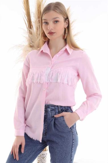 Wholesale Powder Tassel and Garnish Shirt