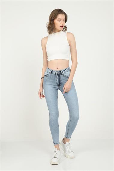 Toptan Renkli Mom Jeans Pantolon